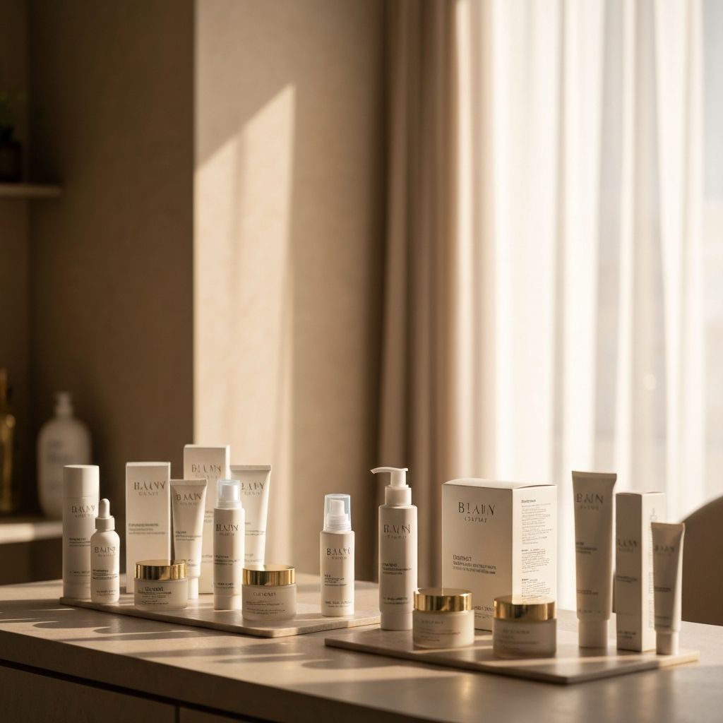 Women's skincare consultation